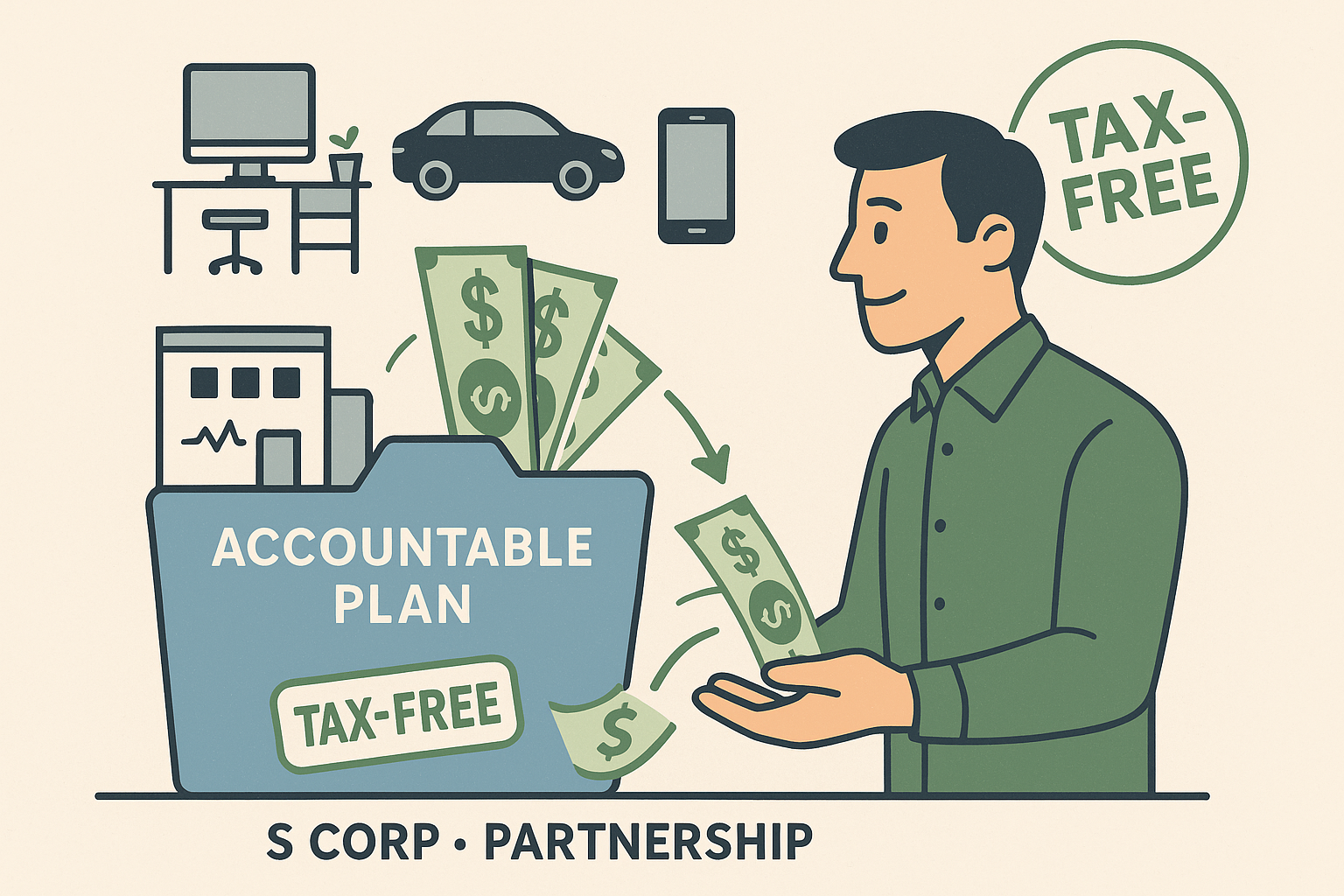 Accountable Plans for S Corps and Partnerships: Maximize Tax-Free Reimbursements in 2025