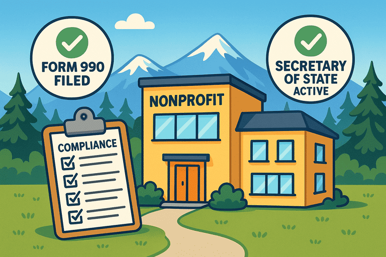 Nonprofit compliance montana irs secretary of state